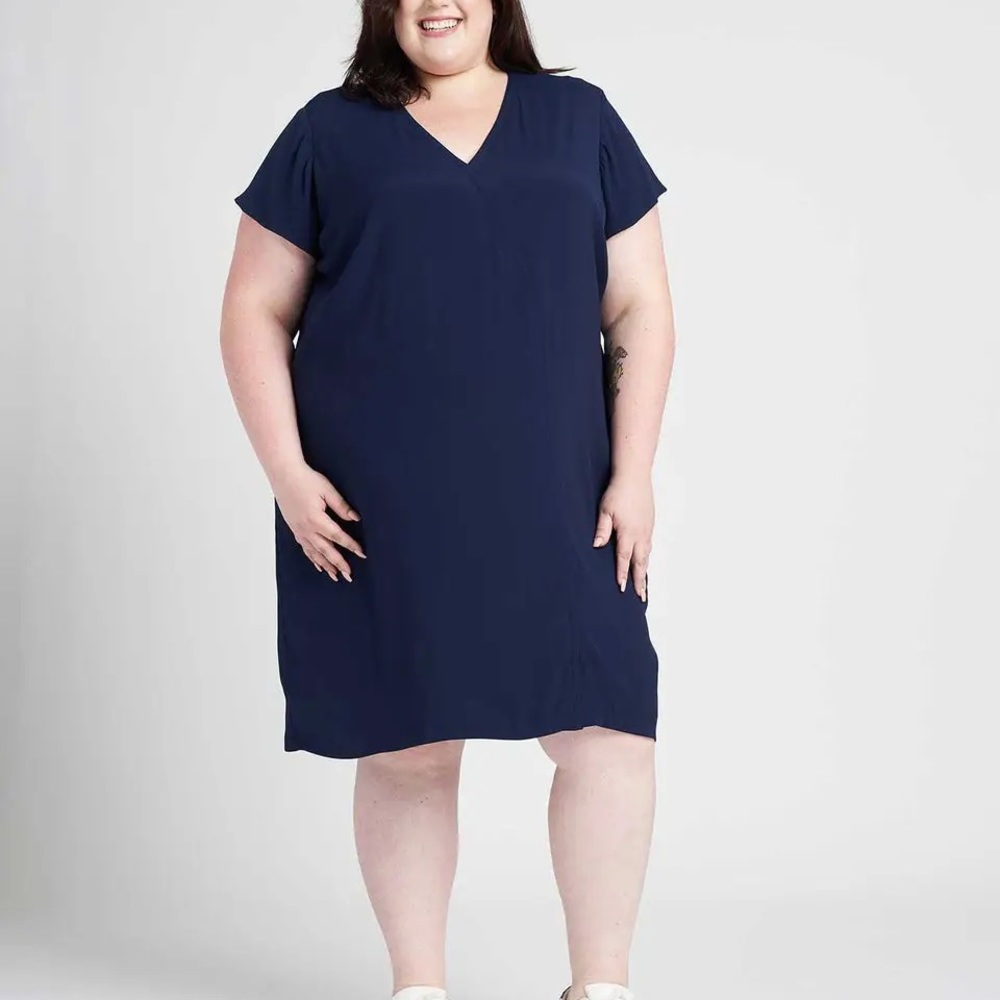 Kendra Crepe Slit Dress